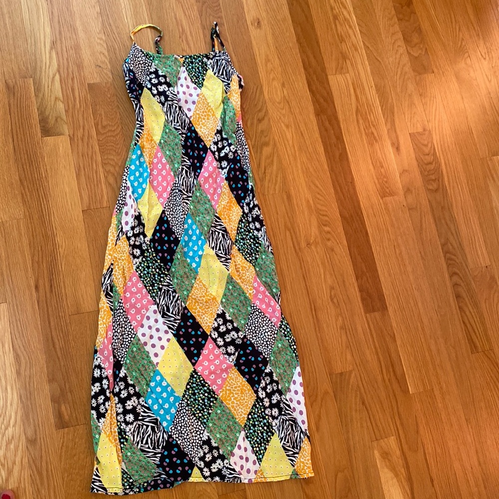 Lightweight breezy patchwork dress in excellent condition